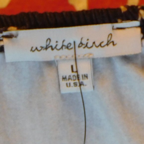 White Birch, Purple Floral Women's Top NWT Large - Picture 3 of 4